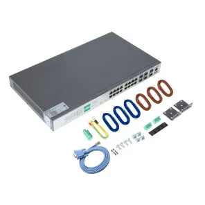 NextWav 2.5G PoE Series - 16 Ports 2.5G & 6 SFP+ 10G Ports & 500W PoE Power HC16MT6XP UP Series