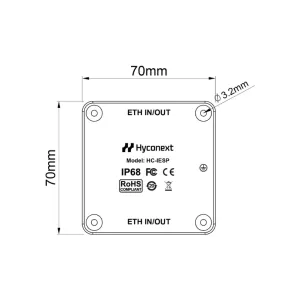 HC-IESP Isolated Ethernet Surge Protector, Weatherproof Outdoor High-speed Networks Protection