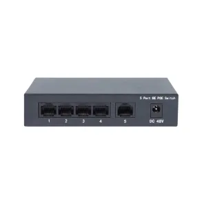 L2 Unmanaged PoE Switch 5 Ports 1000M & 60W PoE Power HC5GT_P+