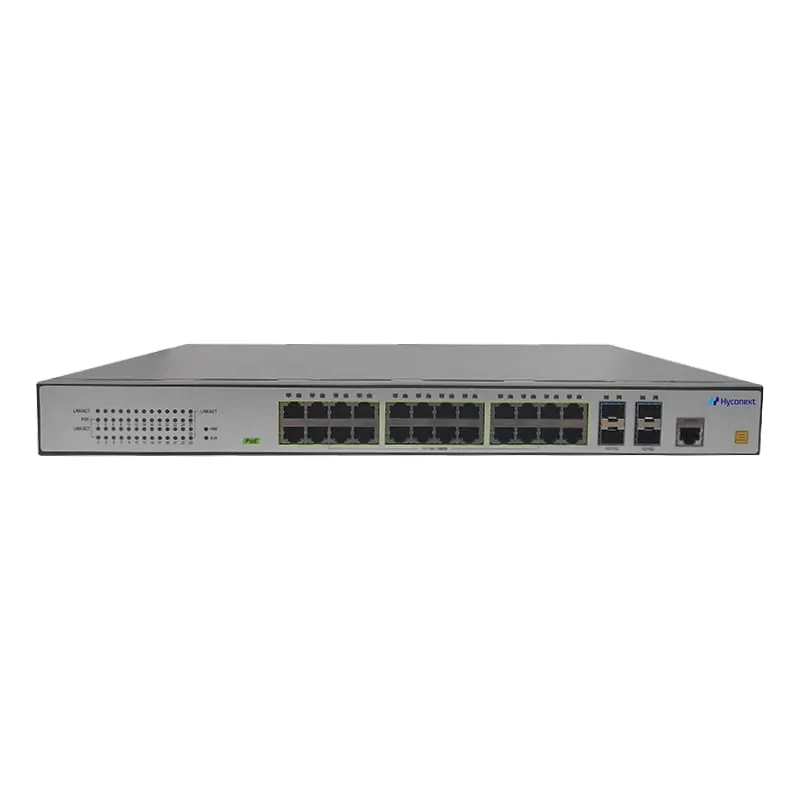 L2 Managed PoE Switch 24 Ports 1000M & 4 SFP+ 10G & 360W PoE Power HC24GT4XP_P+_AC