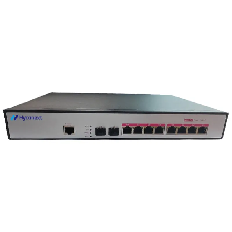 L2 Managed PoE Switch 8 Ports 1000M & 2 SFP 1G & 1 Console & 120W PoE Power HC8GT2GP_P+_V210