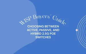 WISP Buyers’ Guide: Choosing Between Active, Passive, and Hybrid 2.5G PoE Switches